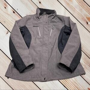 GERRY Womens Medium Gray Black Winter Coat